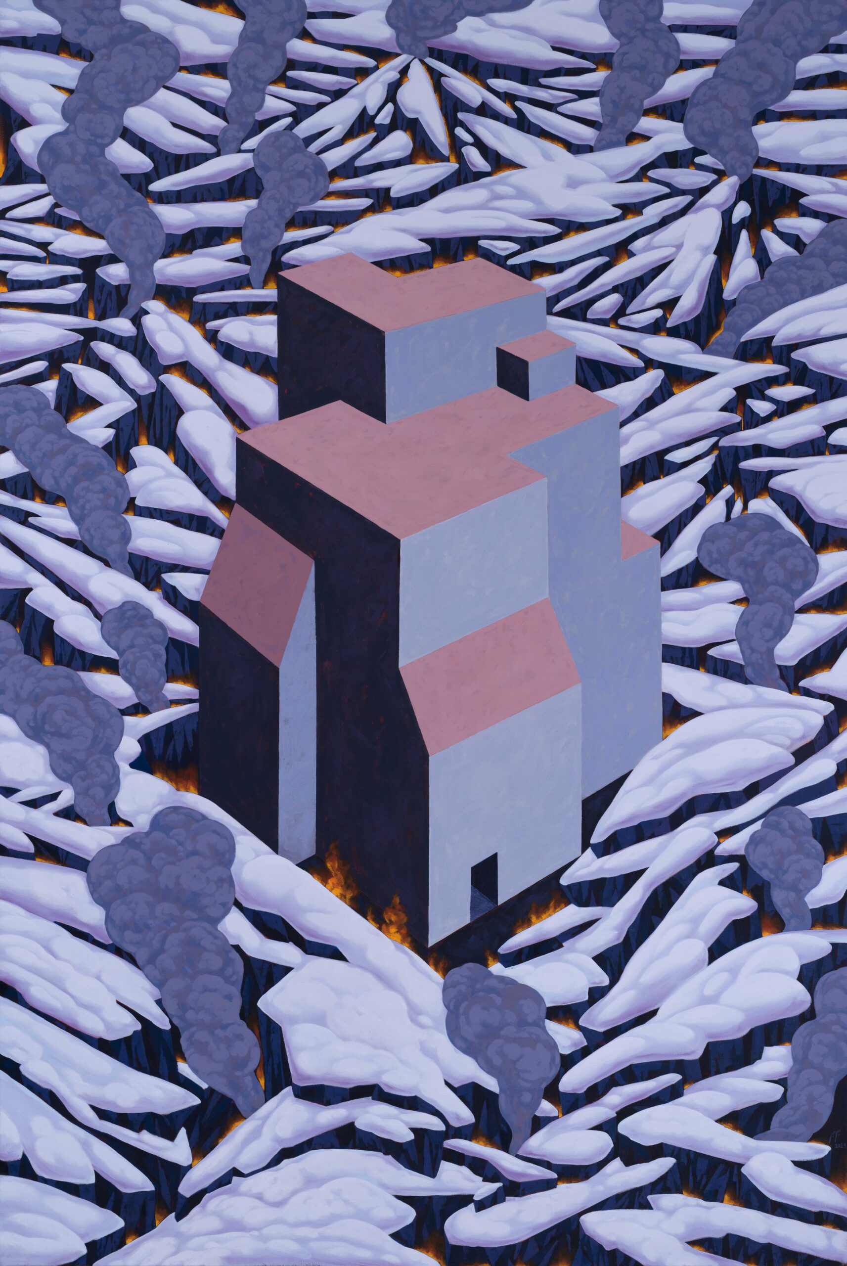 01 Parham Peyvandi, Untitled, Oil on canvas, 150x100 cm, 2023 copy 2 Untitled. Oil on canvas. 150*100cm. 2023