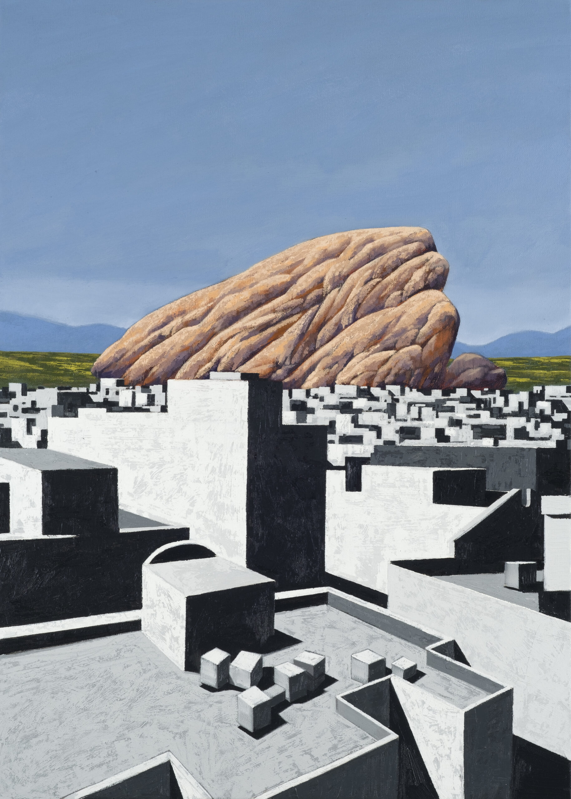 A big Rock in the Distance. 50*70cm. 2022